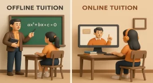 offline tuition vs online tuition